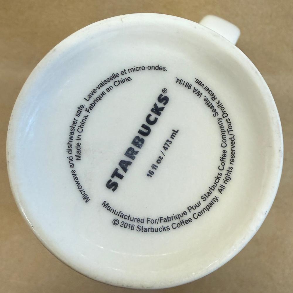 Starbucks Green Knit Sweater Christmas Holiday Black Siren Mug-2016